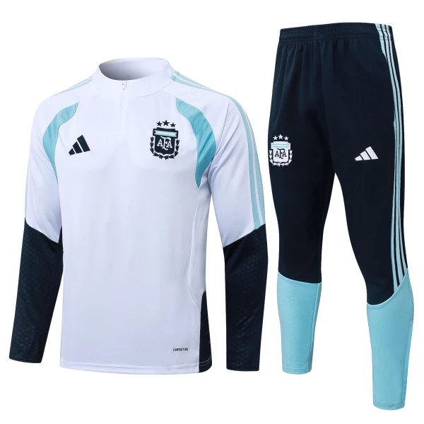 Argentina Felpe da Allenamento Uomo 1/4-Zip 2026-27 Bianca