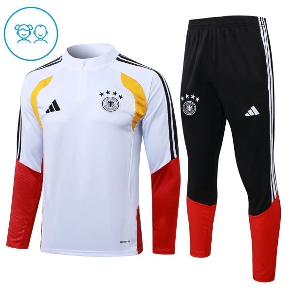 Germania Felpe da Allenamento Bambino 1/4-Zip 2026-27 Bianca