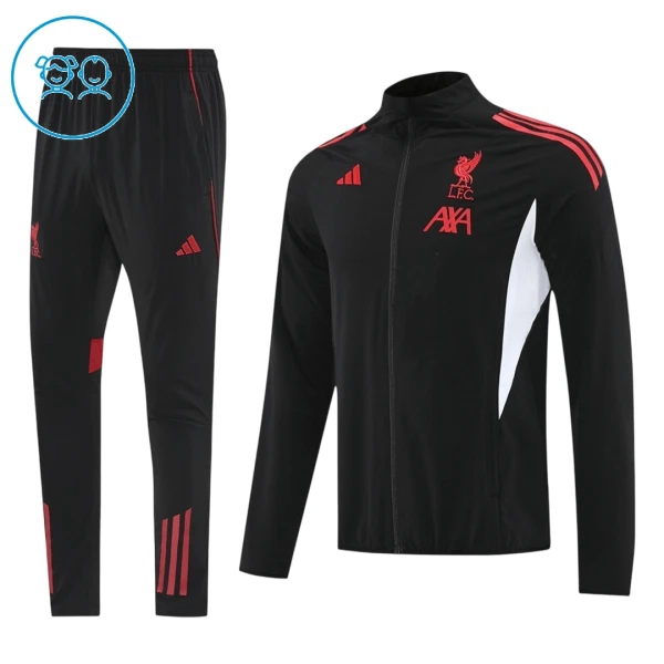 Liverpool Tute da giacca da allenamento Bambino 2025-26 Nera Liverpool Tute da giacca da allenamento Bambino 2025-26 Nera