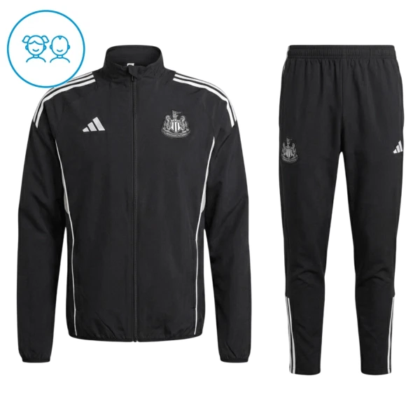 Newcastle United Tute da giacca da allenamento Bambino 2025-26 Nera