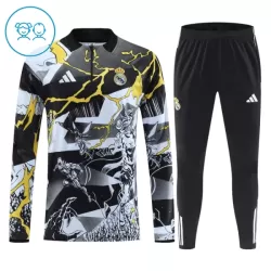 Real Madrid Marvel Felpe da Allenamento Bambino 1/4-Zip 2026-27 Nera