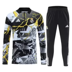 Real Madrid Marvel Felpe da Allenamento Uomo 1/4-Zip 2026-27 Nera