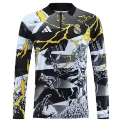 Real Madrid Marvel Felpe da Allenamento Uomo 1/4-Zip 2026-27 Nera