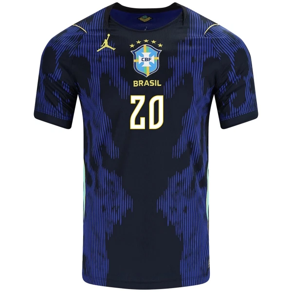 Maglia Brasile Estevao 20 Uomo Secondo Mondiali 2026