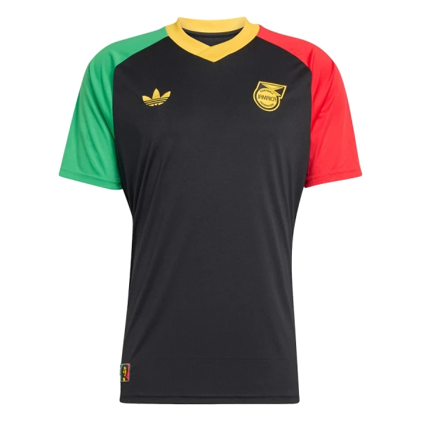 Maglia Giamaica Pre-Match Uomo Mondiali 2026 Nera Maglia Giamaica Pre-Match Uomo Mondiali 2026 Nera
