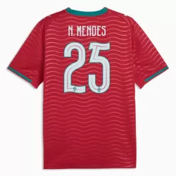 Maglia Portogallo Nuno Mendes 25 Uomo Primo Mondiali 2026