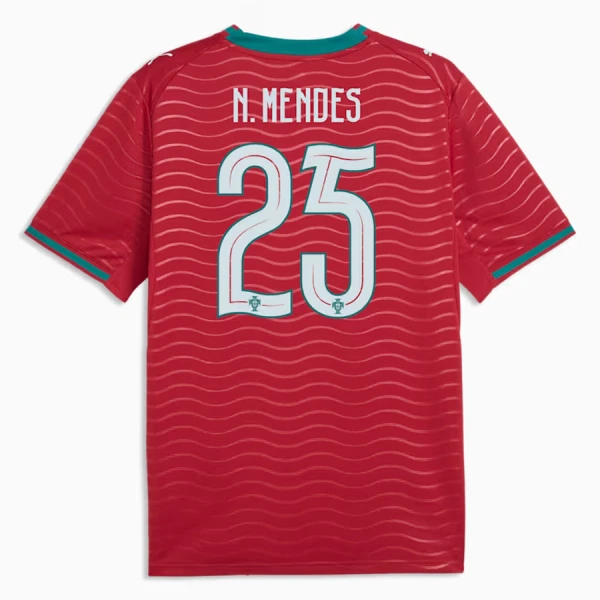 Maglia Portogallo Nuno Mendes 25 Uomo Primo Mondiali 2026 Maglia Portogallo Nuno Mendes 25 Uomo Primo Mondiali 2026