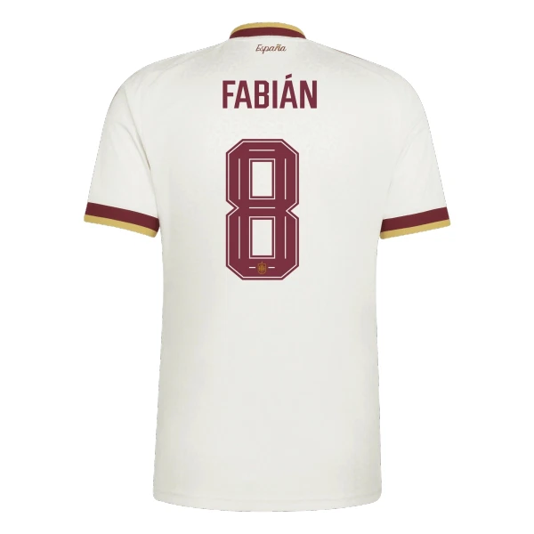 Maglia Spagna Fabian 8 Uomo Secondo Mondiali 2026