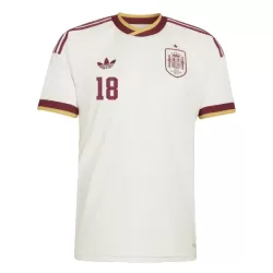 Maglia Spagna Zubimendi 18 Uomo Secondo Mondiali 2026