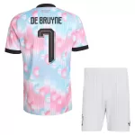 Completo calcio Belgio De Bruyne 7 Bambino Secondo Mondiali 2026