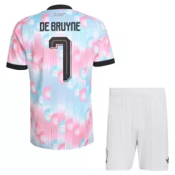Completo calcio Belgio De Bruyne 7 Bambino Secondo Mondiali 2026