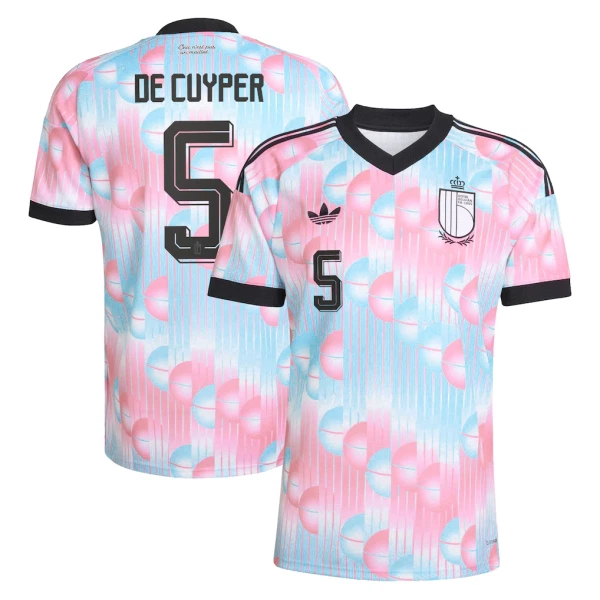 Maglia Belgio De Cuyper 5 Uomo Secondo Mondiali 2026 Maglia Belgio De Cuyper 5 Uomo Secondo Mondiali 2026