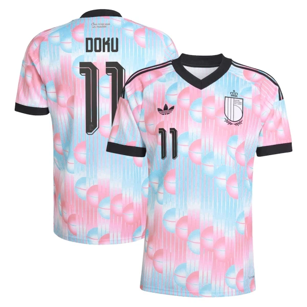 Maglia Belgio Doku 11 Uomo Secondo Mondiali 2026 Maglia Belgio Doku 11 Uomo Secondo Mondiali 2026