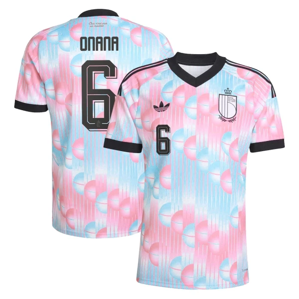 Maglia Belgio Onana 6 Uomo Secondo Mondiali 2026