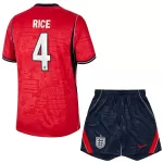 Completo calcio Inghilterra Rice 4 Bambino Secondo Mondiali 2026