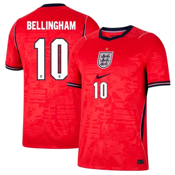 Maglia Inghilterra Bellingham 10 Uomo Secondo Mondiali 2026