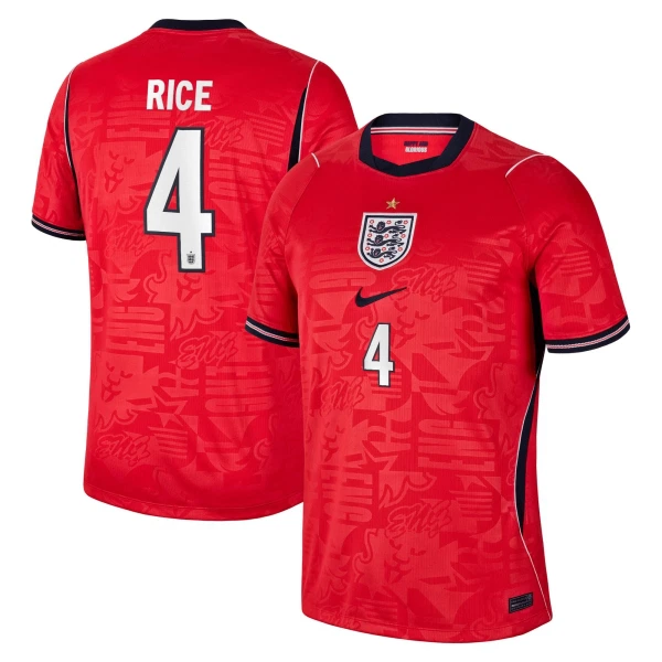 Maglia Inghilterra Rice 4 Uomo Secondo Mondiali 2026 Maglia Inghilterra Rice 4 Uomo Secondo Mondiali 2026