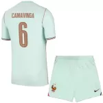 Completo calcio Francia Camavinga 6 Bambino Secondo Mondiali 2026