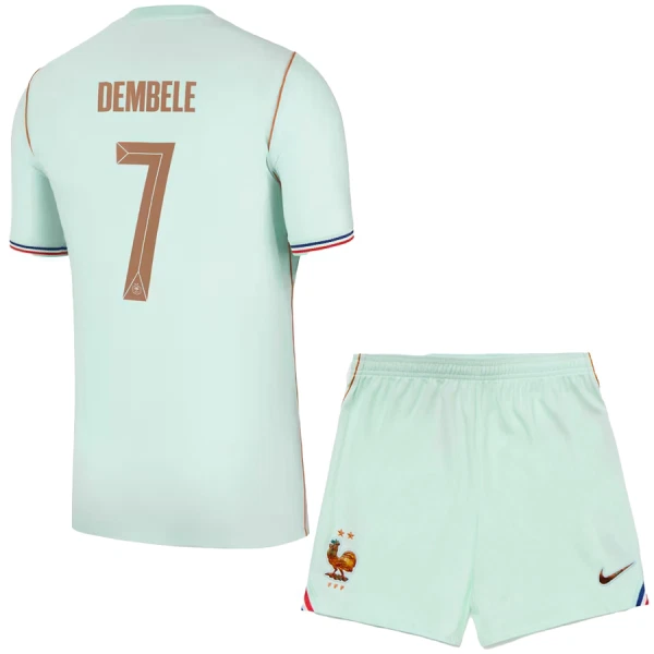 Completo calcio Francia O. Dembele 7 Bambino Secondo Mondiali 2026 Completo calcio Francia O. Dembele 7 Bambino Secondo Mondiali 2026