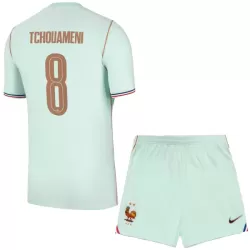 Completo calcio Francia Tchouaméni 8 Bambino Secondo Mondiali 2026