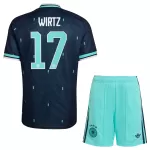 Completo calcio Germania Wirtz 17 Bambino Secondo Mondiali 2026