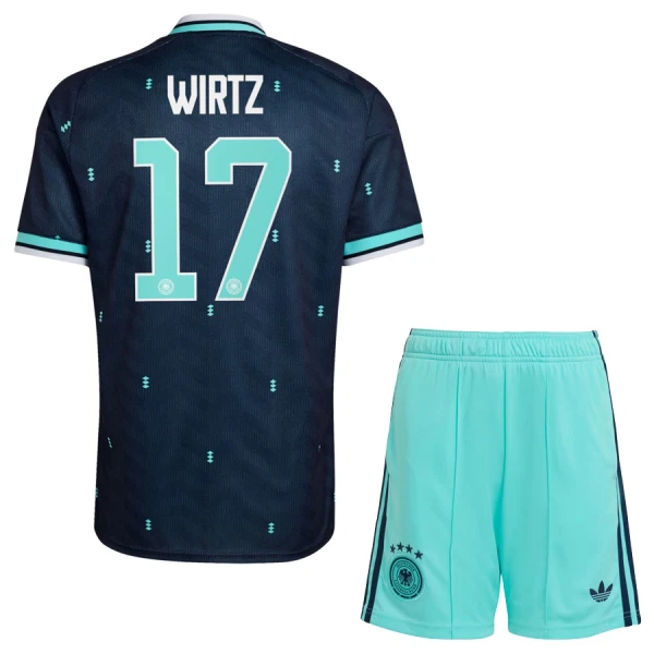 Completo calcio Germania Wirtz 17 Bambino Secondo Mondiali 2026