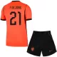 Completo calcio Paesi Bassi Frenkie de Jong 21 Bambino Primo Mondiali 2026