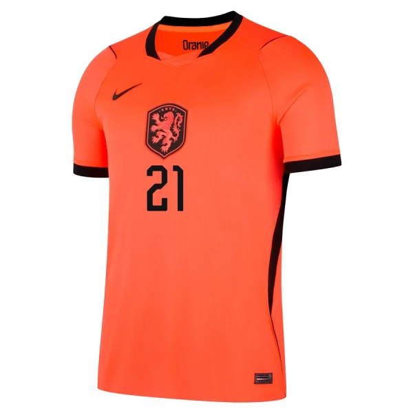 Completo calcio Paesi Bassi Frenkie de Jong 21 Bambino Primo Mondiali 2026