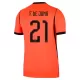 Completo calcio Paesi Bassi Frenkie de Jong 21 Bambino Primo Mondiali 2026