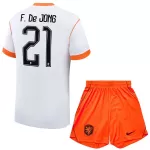 Completo calcio Paesi Bassi Frenkie de Jong 21 Bambino Secondo Mondiali 2026