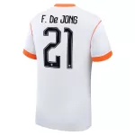 Maglia Paesi Bassi Frenkie de Jong 21 Uomo Secondo Mondiali 2026