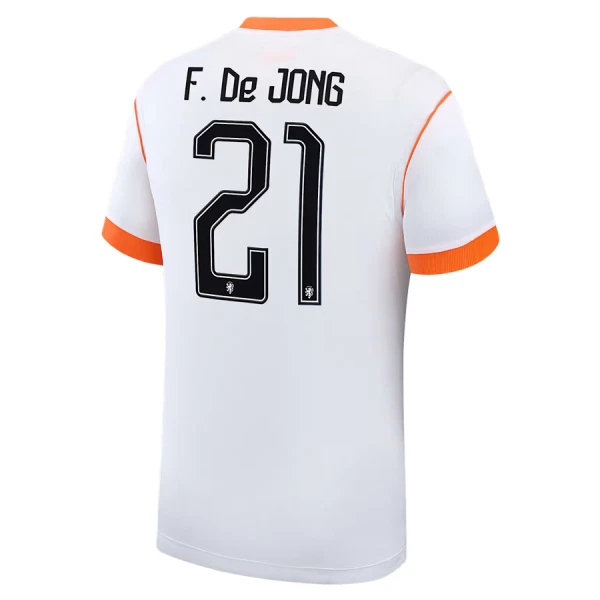Maglia Paesi Bassi Frenkie de Jong 21 Uomo Secondo Mondiali 2026
