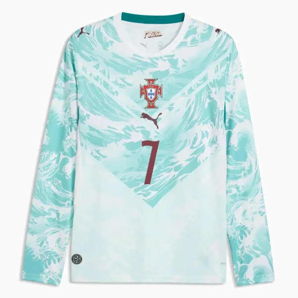 Maglia Portogallo Ronaldo 7 Uomo Secondo Mondiali 2026 Maniche Lunghe