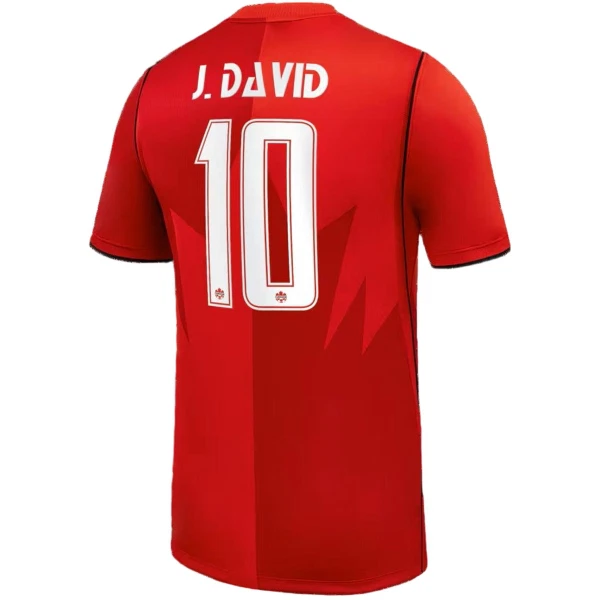 Maglia Canada J. David 10 Uomo Primo Mondiali 2026
