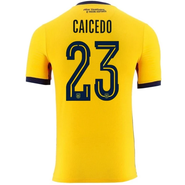 Maglia Ecuador Caicedo 23 Uomo Primo Mondiali 2026 Maglia Ecuador Caicedo 23 Uomo Primo Mondiali 2026