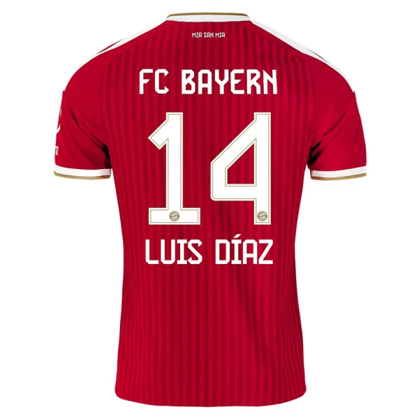 Maglia FC Bayern Monaco Luis Díaz 14 Uomo Primo 2026-27 Maglia FC Bayern Monaco Luis Díaz 14 Uomo Primo 2026-27