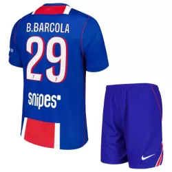 Completo calcio Paris Saint-Germain Bradley Barcola 29 Bambino Primo 2026-27