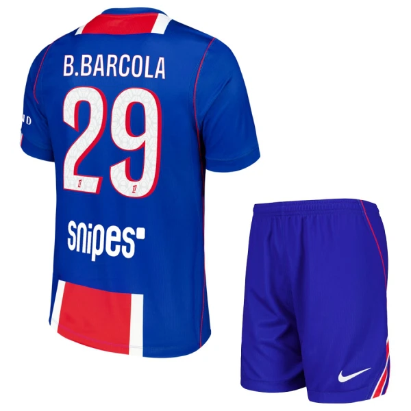Completo calcio Paris Saint-Germain Bradley Barcola 29 Bambino Primo 2026-27 Completo calcio Paris Saint-Germain Bradley Barcola 29 Bambino Primo 2026-27
