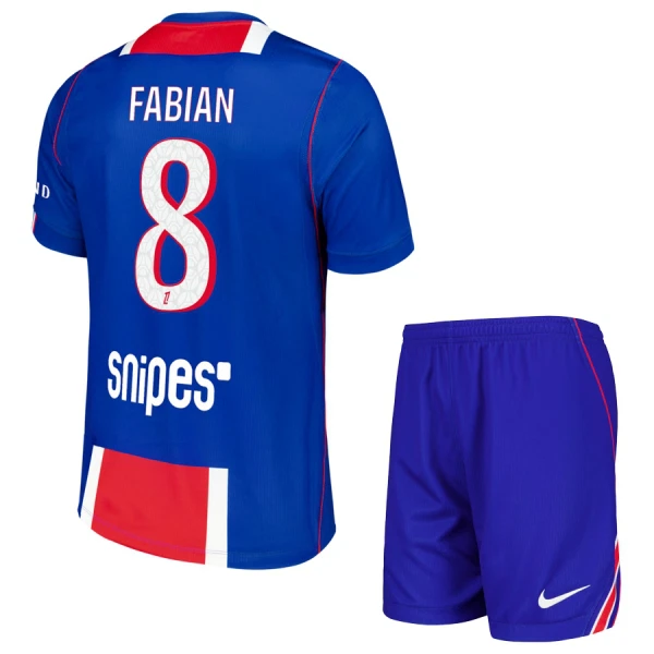 Completo calcio Paris Saint-Germain Fabian 8 Bambino Primo 2026-27 Completo calcio Paris Saint-Germain Fabian 8 Bambino Primo 2026-27