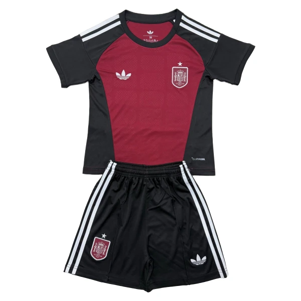 Completo calcio Portiere Spagna Bambino Mondiali 2026 Rossa