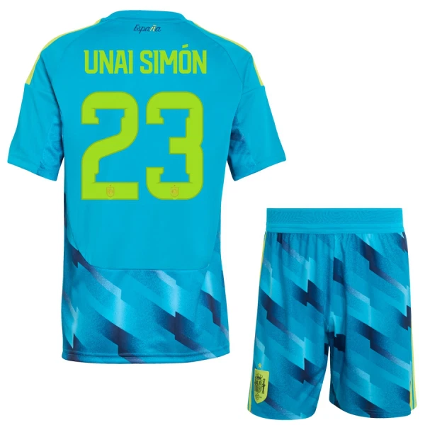 Completo calcio Portiere Spagna Unai Simon 23 Bambino Mondiali 2026 Completo calcio Portiere Spagna Unai Simon 23 Bambino Mondiali 2026