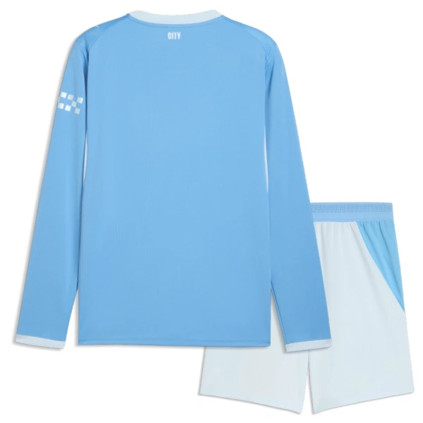 Completo calcio Manchester City Bambino Primo 2026-27 Maniche Lunghe