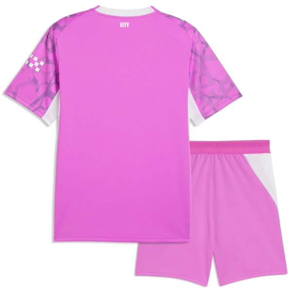 Completo calcio Portiere Manchester City Bambino Secondo 2026-27 Rosa