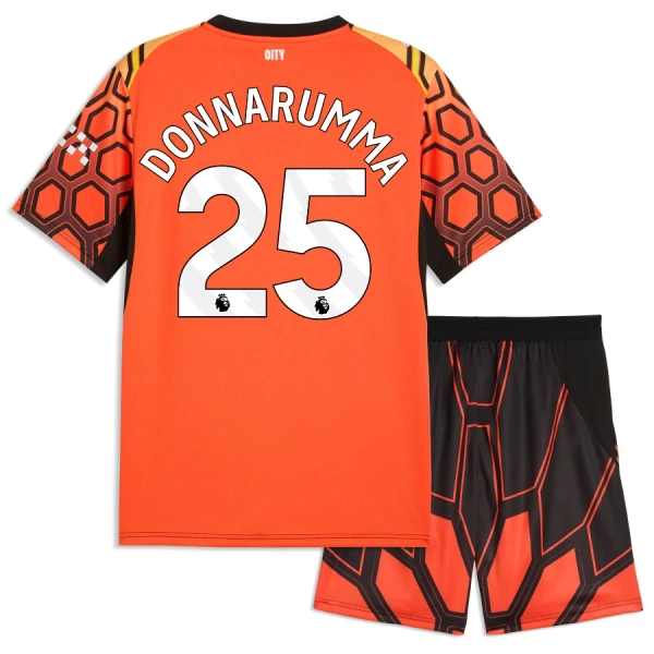 Completo calcio Portiere Manchester City Donnarumma 25 Bambino 3rd 2026-27 Arancia