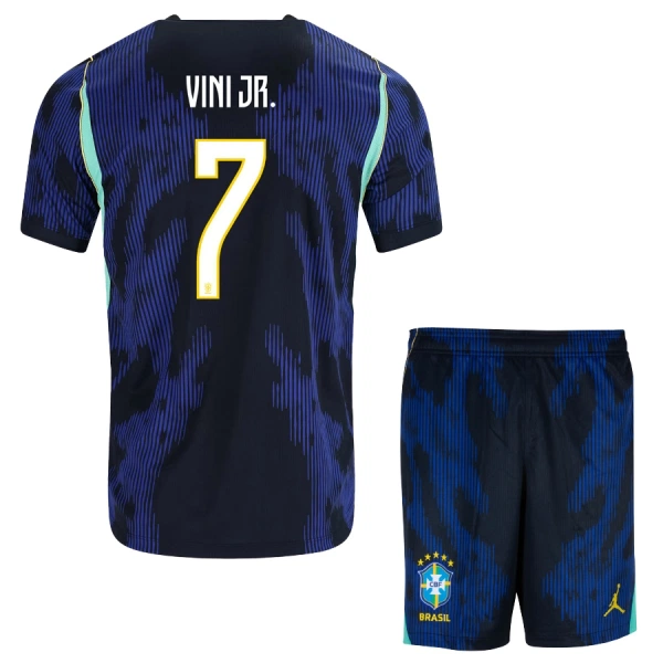 Completo calcio Brasile Vini JR. 7 Bambino Secondo Mondiali 2026 Completo calcio Brasile Vini JR. 7 Bambino Secondo Mondiali 2026