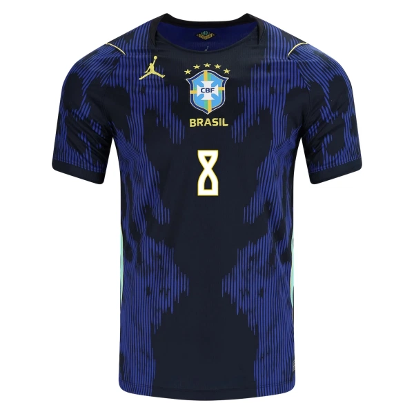 Maglia Brasile Bruno Guimaraes 8 Uomo Secondo Mondiali 2026
