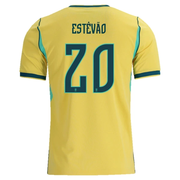 Maglia Brasile Estevao 20 Uomo Primo Mondiali 2026 Maglia Brasile Estevao 20 Uomo Primo Mondiali 2026