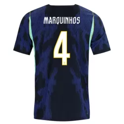 Maglia Brasile Marquinhos 4 Uomo Secondo Mondiali 2026 Maglia Brasile Marquinhos 4 Uomo Secondo Mondiali 2026