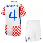 Completo calcio Croazia Gvardiol 4 Bambino Primo Mondiali 2026