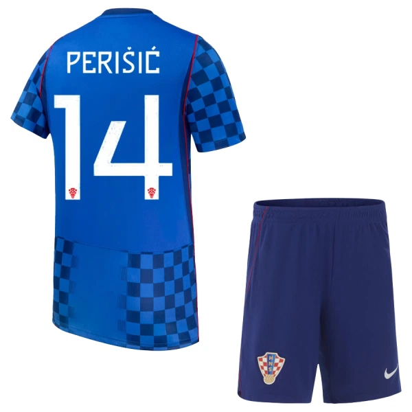 Completo calcio Croazia Perišić 14 Bambino Secondo Mondiali 2026 Completo calcio Croazia Perišić 14 Bambino Secondo Mondiali 2026